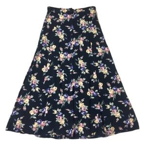 ❤️Vintage Floral Button Long Skirt